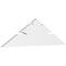 Ekena Millwork Richland Architectural Grade PVC Gable Bracket, 48"W x 14"H x 2"D x 6"F, 7/12 Pitch GBP048X14X0206RIC00 - alternate 1